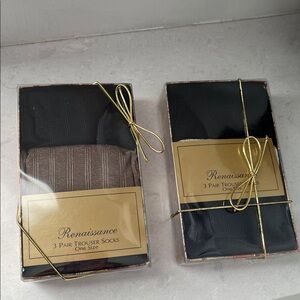Renaissance 6 Pair Trouser Socks